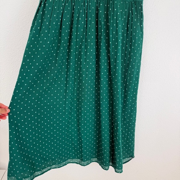 Emile et Ida Women’s Cotton Double Gauze Hearts Midi Dress - Picture 9 of 11